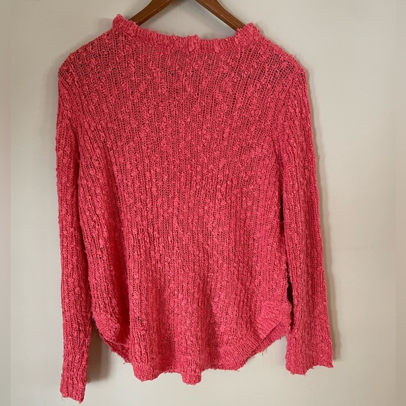 B. Young Aeba Pullover Textured Coral Size Medium - Picture 4 of 8